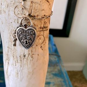 Brighton- Heart & key Necklace